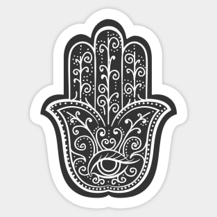 Hamsa amulet. Hand of Fatima Sticker